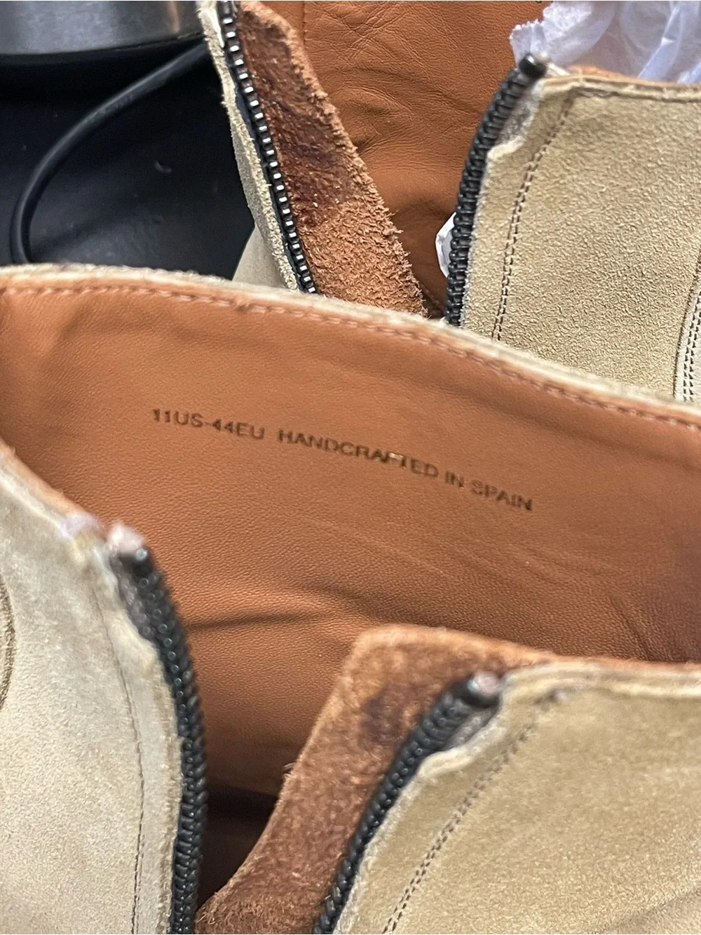 Men's Beige Suede Chukka Boots with Red Sole